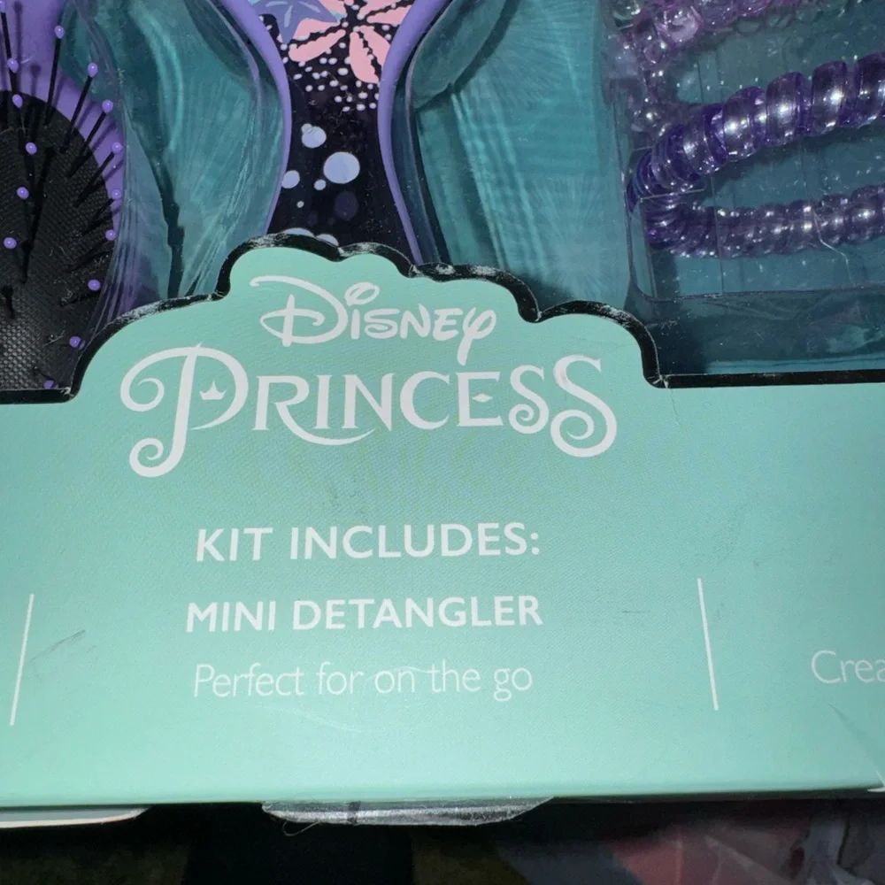Disney Princess Wet Brush Detangling Accessory Bundle - Purple